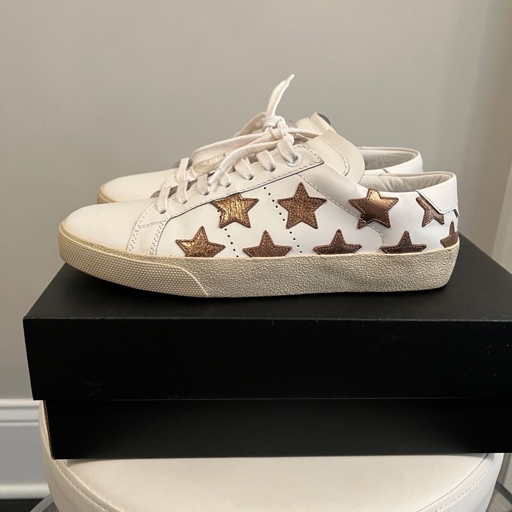 100% AUTHENTIC YSL COURT CLASSIC STAR SNEAKERS
